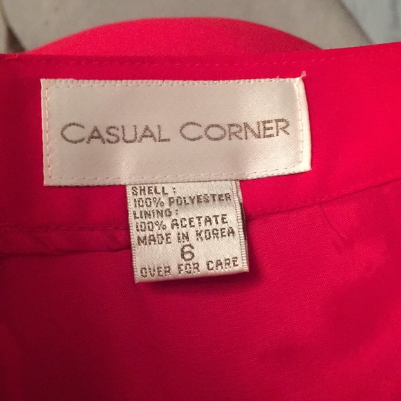 Vintage Casual Corner red pencil skirt - Picture 5 of 10